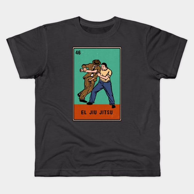 Vintage Jiu Jitsu Loteria Kids T-Shirt by Kujo Vintage